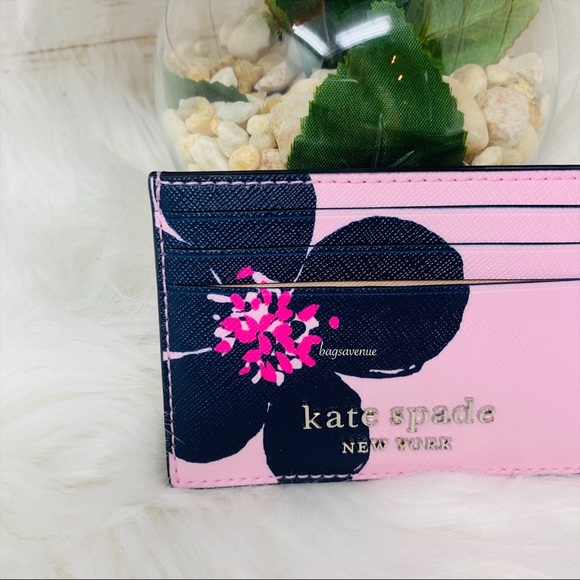 Kate spade Cameron slim card holder floral pink - Picture 2 of 8